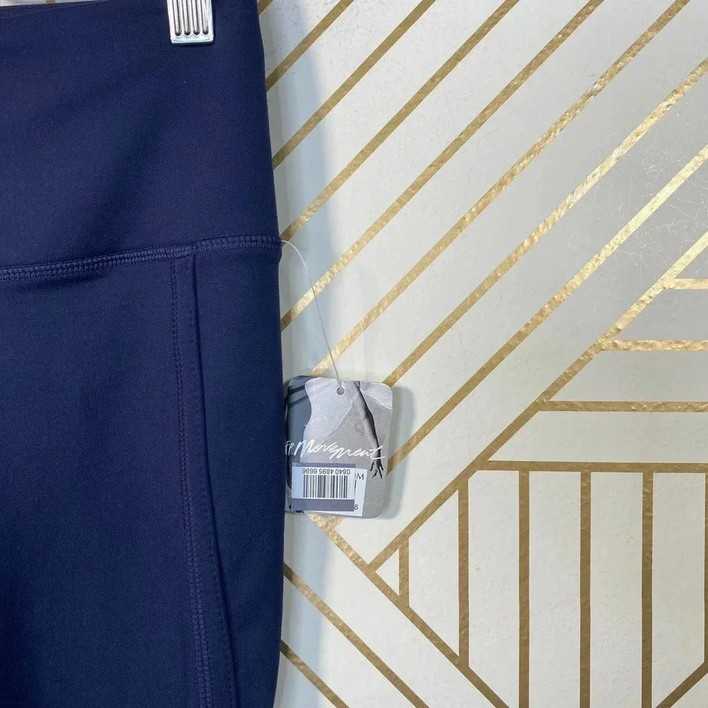 Free‎ People High-Rise 3/4 Infinity Leggings Navy